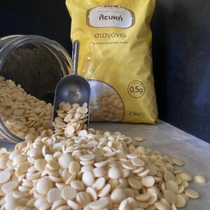 Σταγόνες λευκής κουβερτούρας ION