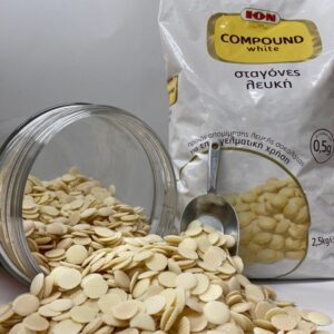 Σταγόνες απομίμησης λευκής κουβερτούρας ION