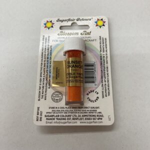 Πορτοκαλί χρώμα ζαχαροπλαστικής σε σκόνη